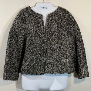 Lafayette 148 Women's Black and White Tweed Jacket 12